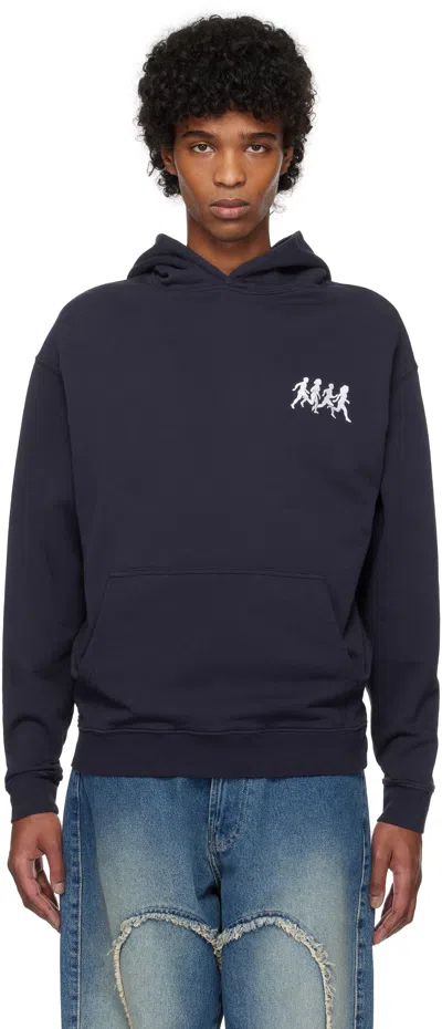 Carne Bollente Navy Sweat Dreams Hoodie In Navy Blue