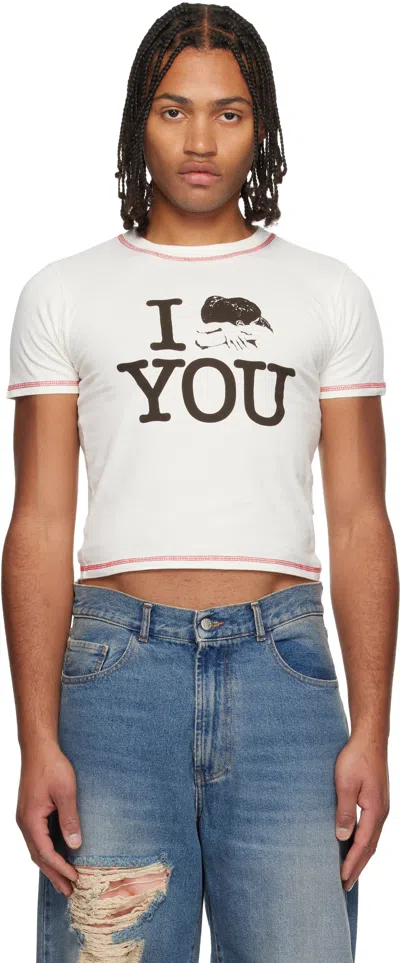 Carne Bollente Off-white Love You Tender T-shirt