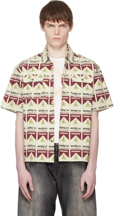 Carne Bollente Off-white 'smoking Hot' Shirt In Multi