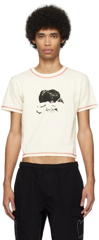 Carne Bollente The Cuddle Organic Cotton T-shirt In Neutrals