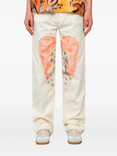 Carne Bollente Osiris Hose Mit Herz-patch In White