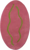 Carne Bollente Pink Floor Is Vulva Rug In Pink