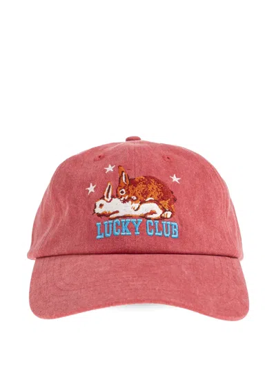 Carne Bollente Race To The Finish Embroidered Baseball Cap In Burgundy