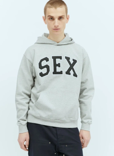 Carne Bollente Sex Hooded Sweatshirt In Grey