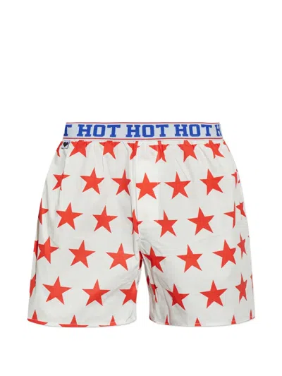 Carne Bollente Star-print Boxers In White
