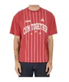 Carne Bollente Team Player Striped T-shirt In Gold
