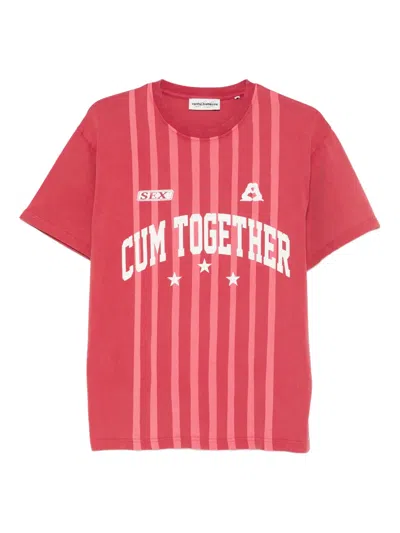 CARNE BOLLENTE TEAM PLAYER STRIPED T-SHIRT