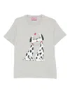 Carne Bollente X Olga Goose Candle The Pooch Smooch Graphic T-shirt In Gray