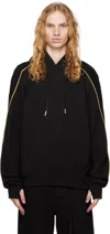 Carnet-archive Black Crustacean Hoodie In Black
