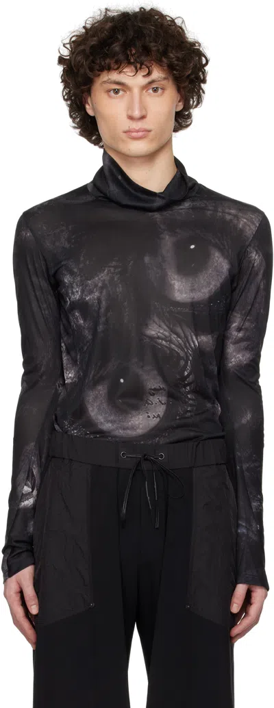 Carnet-archive Black Digital College: Bird Eyes & Human Faces Turtleneck