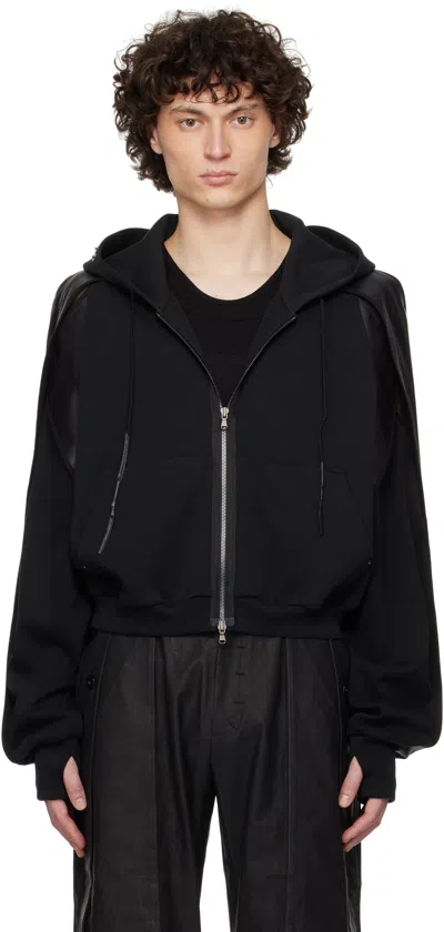 Carnet-archive Black Horseshoe Crab Zip-up Hoodie