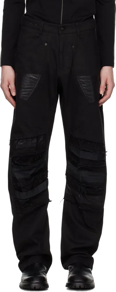 Carnet-archive Black Human-shell Destroyed Jeans