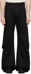 Carnet-archive Black Lump Cargo Pants In Black