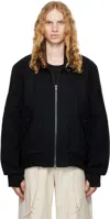 Carnet-archive Black Prism Bomber Jacket In Black
