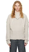 Carnet-archive Off-white Nail Turtleneck In Oatmeal