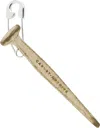 Carnet-archive Silver Nail & Safety Pin Single Earring In Burnt Silver