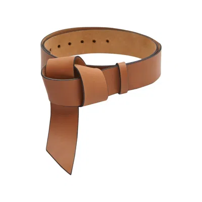 Carnevale Women's Brown Agatha Hazelnut Belt