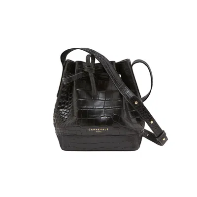 Carnevale Women's Mini Telma Coco Black - Bucket Bag