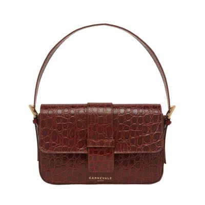 Carnevale Women's Red Dalia Cognac - Baguette Bag