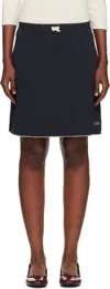 Caro Editions Black 'caro' Jersey Miniskirt In Black