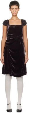 Caro Editions Brown Sophie Midi Dress In Dark Brown