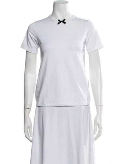 Pre-owned Caro Editions Crew Neck Short Sleeve T-shirt In White