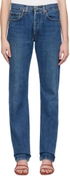 Caro Editions Indigo Layla Jeans In Indigo W. Cream