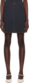 Caro Editions Navy 'caro' Jersey Miniskirt In Navy