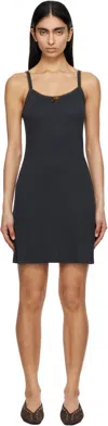 Caro Editions Navy 'caro' Slip Dress In Navy