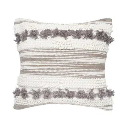 Carol & Frank 20" X 20" Oriana Boulder Pillow In Gray