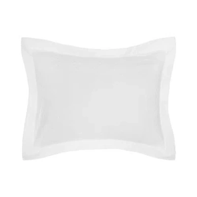 Carol & Frank 20" X 26" Keller White Cotton Standard Sham