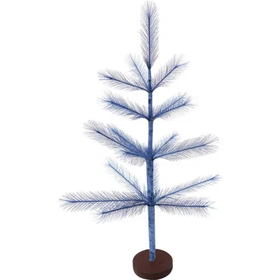 Carol & Frank 24" X 8" Pampas Tree Figurines In Blue