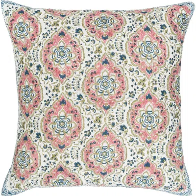 Carol & Frank 26" X 26" Freddie Hibiscus Cotton Euro Sham In Multi