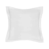 Carol & Frank 26" X 26" Keller White Cotton Euro Sham In White