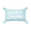 Carol & Frank A Christmas Holiday Tufted Solid Pillow Collection In Blue