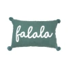 Carol & Frank A Christmas Holiday Tufted Solid Pillow Collection In Green