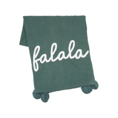 Carol & Frank A Christmas Holiday Tufted Solid Throw Blankets In Green