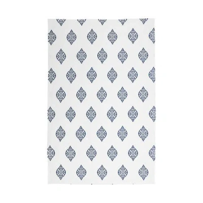 Carol & Frank Arabesque Towel In Blue