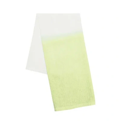 Carol & Frank Aster Citron Dishtowel In Green