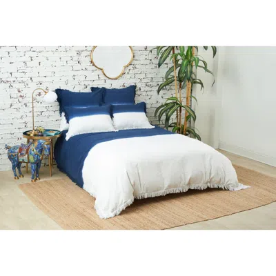 Carol & Frank Aster King Duvet Cover In Blue