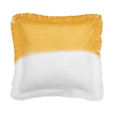 Carol & Frank Aster Throw Square Pillow Cover & Insert In Yellow