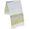 Carol & Frank Berkley Citron 50" X 60" Throw Blanket In Blue