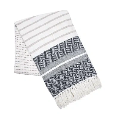 Carol & Frank Berkley Onyx Throw In Gray