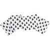 Carol & Frank Black And White Forest Table Runner 14" X 72" In Black