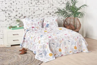 Carol & Frank Brie Flamingo Quilt In Multi