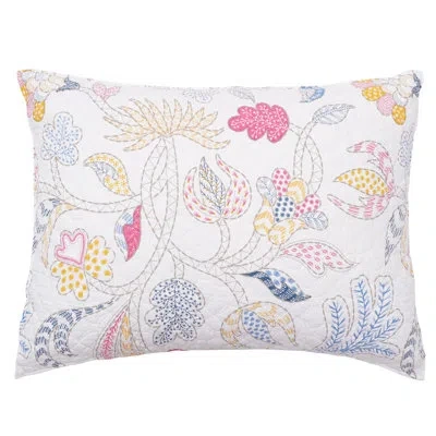Carol & Frank Brie Flamingo Sham In White