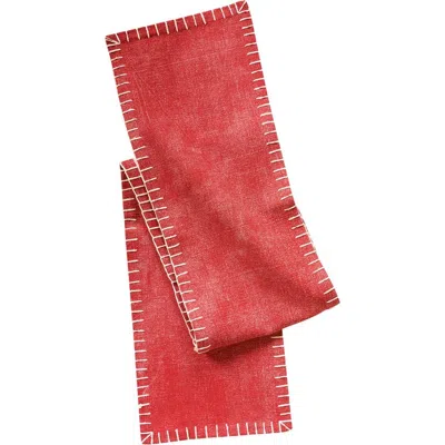 Carol & Frank Carter Tomato Dining Table Runner In Red