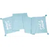 Carol & Frank Christmas Holidays Tufted Solid Runners Collection In Blue