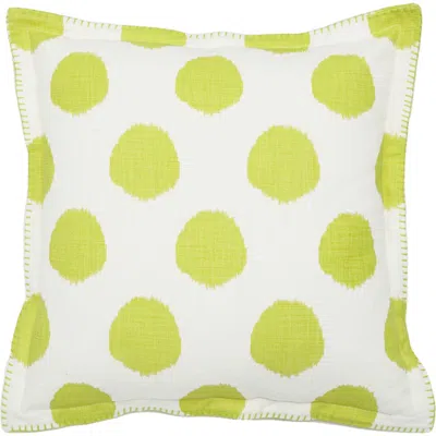 Carol & Frank Citron Dot Printed Accent Throw Pillow In Green