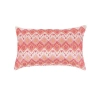 Carol & Frank Darla Woven Geometric Diamond Cotton Decorative Throw Pillow, 14" X 22" In Multi